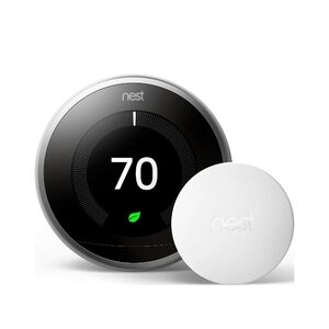 Nest Thermostat in Black with White Sensor